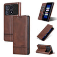 For Redmi K70 Ultra AZNS Magnetic Calf Texture Flip Leather Phone Case(Dark Brown) - free shipping - PMC Jewellery - Order now!