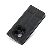 For Redmi Note 14 Pro+ 5G AZNS Magnetic Calf Texture Flip Leather Phone Case(Black)