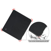 For Kobo Libra Colour 2024 Solid Color Deformation TPU Leather Smart Tablet Case(Black)