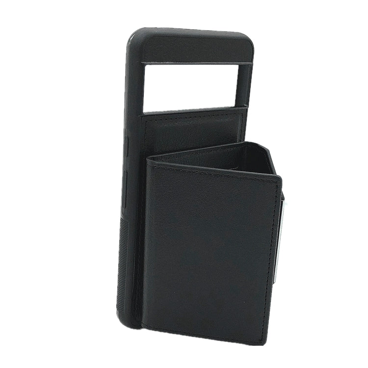 For Google Pixel 9 Pro XL Solid Color Metal Buckle Card Slots Bag Phone Case(Black)