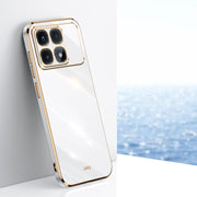 For Redmi K70 Ultra XINLI Straight Edge 6D Electroplate TPU Phone Case(White)