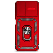For Motorola Moto G Power 5G 2024 Sliding Camshield Holder Phone Case(Red)