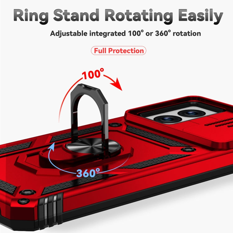 For Motorola Moto G Power 5G 2024 Sliding Camshield Holder Phone Case(Red) - free shipping - PMC Jewellery - Order now!