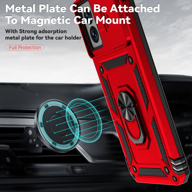 For Motorola Moto G Power 5G 2024 Sliding Camshield Holder Phone Case(Red) - free shipping - PMC Jewellery - Order now!