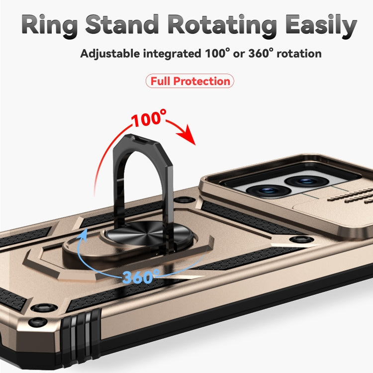 For Motorola Moto G Power 5G 2024 Sliding Camshield Holder Phone Case(Gold) - Motorola Cases by PMC Jewellery | Online Shopping South Africa | PMC Jewellery | Buy Now Pay Later Mobicred