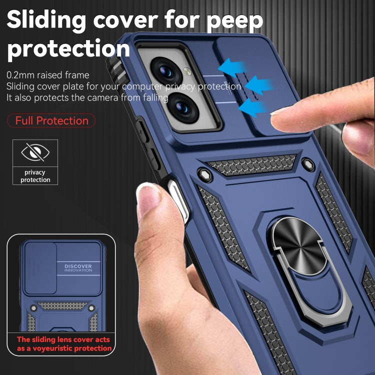 For Motorola Moto G Power 5G 2024 Sliding Camshield Holder Phone Case(Blue) - free shipping - PMC Jewellery - Order now!
