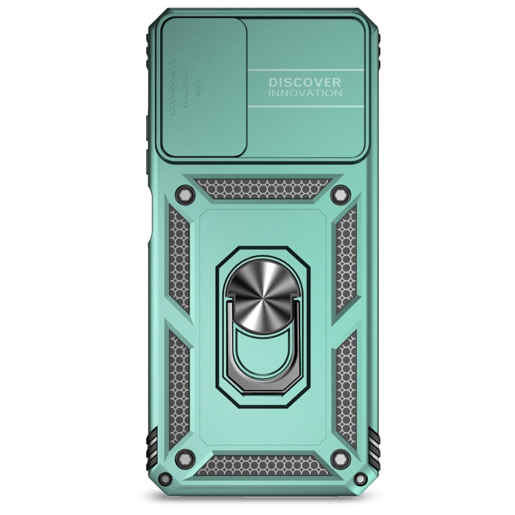 For Motorola Moto G Power 5G 2024 Sliding Camshield Holder Phone Case(Green)