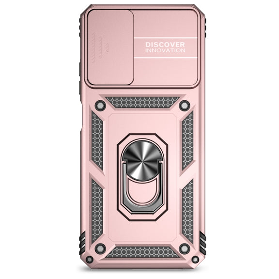 For Motorola Moto G Power 5G 2024 Sliding Camshield Holder Phone Case(Rose Gold)