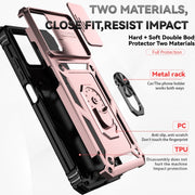 For Motorola Moto G Power 5G 2024 Sliding Camshield Holder Phone Case(Rose Gold)