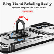 For Motorola Moto G Power 5G 2024 Sliding Camshield Holder Phone Case(Silver)