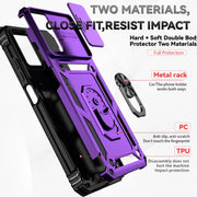 For Motorola Moto G Power 5G 2024 Sliding Camshield Holder Phone Case(Purple)