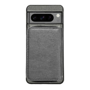 For Google Pixel 7a Solid Color Zipper 11-Card Slots Bag Phone Case with Lanyard(Grey)
