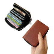For Google Pixel 6a Solid Color Zipper 11-Card Slots Bag Phone Case with Lanyard(Brown)