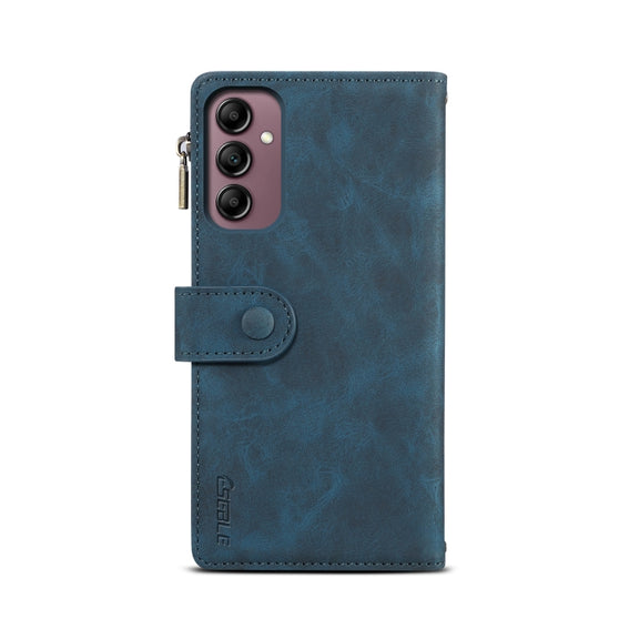 For Samsung Galaxy S24 FE 5G ESEBLE Retro Frosted RFID Flip Leather Phone Case(Dark Green)