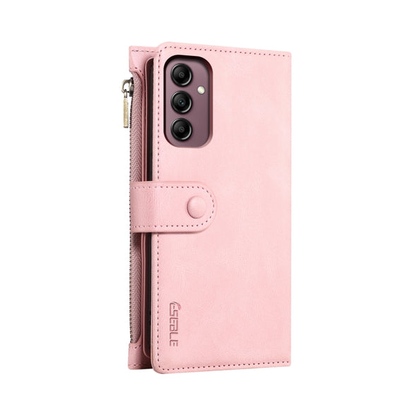 For Samsung Galaxy S25+ 5G ESEBLE Retro Frosted RFID Flip Leather Phone Case(Rose Gold)