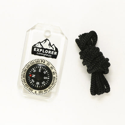 Nisa DC18-1A Acrylic Compass Necklace - Hiking Meter by PMC Jewellery | Online Shopping South Africa | PMC Jewellery | Buy Now Pay Later Mobicred
