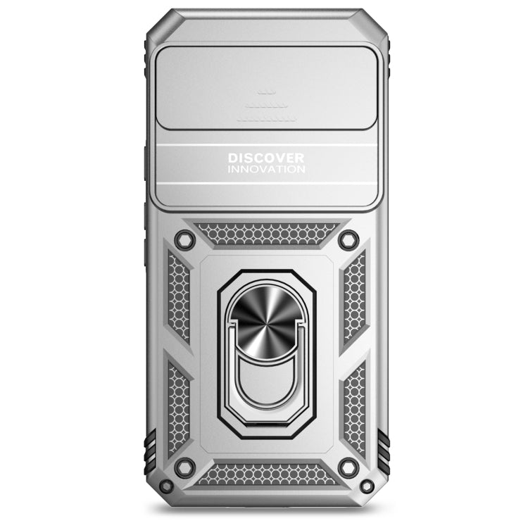 For Google Pixel 9 Pro Sliding Camshield Holder Phone Case(Silver) - Google Cases by PMC TechLife | Online Shopping South Africa | PMC TechLife | Buy Now Pay Later Mobicred