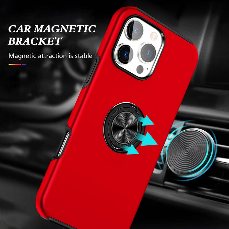 For iPhone 16 Magnetic Ring Holder Phone Case(Red) - iPhone 16 Cases by PMC TechLife | Online Shopping South Africa | PMC TechLife | Buy Now Pay Later Mobicred
