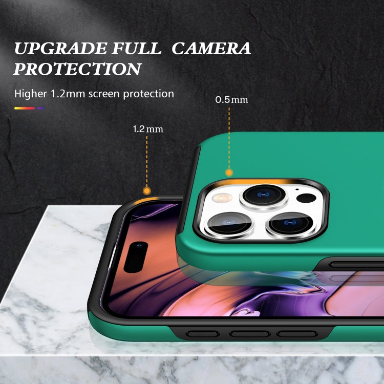 For iPhone 16 Plus Magnetic Ring Holder Phone Case(Dark Green)