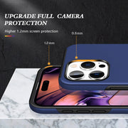 For iPhone 16 Pro Max Magnetic Ring Holder Phone Case(Navy Blue)