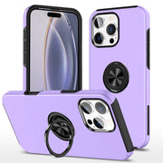 For iPhone 16 Pro Max Magnetic Ring Holder Phone Case(Purple)