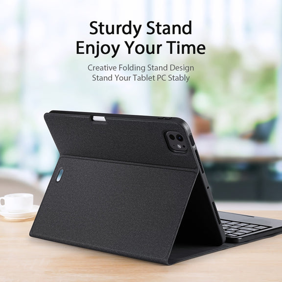 For iPad Pro 11 2024 DUX DUCIS TK Series Wireless Bluetooth Keyboard Tablet Protective Case(Black)