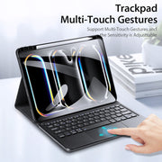 For iPad Pro 11 2024 DUX DUCIS TK Series Wireless Bluetooth Keyboard Tablet Protective Case(Black)