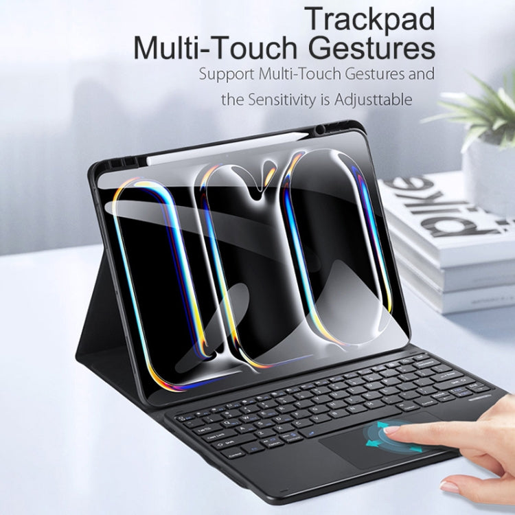 For iPad Pro 13 2024 DUX DUCIS TK Series Wireless Bluetooth Keyboard Tablet Protective Case(Black) - free shipping - PMC TechLife - Order now!