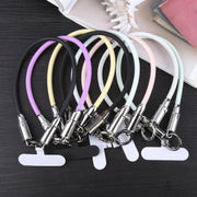 USB-C / Type-C to 8 Pin Data Cable Phone Anti-lost Short Lanyard, Length: 30cm(Yellow Braid)