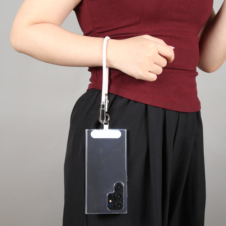 USB-C / Type-C to Type-C Data Cable Phone Anti-lost Short Lanyard, Length: 30cm(Black Silicone)