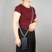 Type-C to 8 Pin Braid Data Cable Phone Anti-lost Crossbody Lanyard, Length: 1.2m(Khaki)