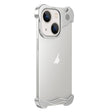 For iPhone 13 Aromatherapy Alloy Frameless Phone Case(Silver) - iPhone 13 Cases by PMC TechLife | Online Shopping South Africa | PMC TechLife | Buy Now Pay Later Mobicred