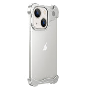 For iPhone 13 Aromatherapy Alloy Frameless Phone Case(Silver)