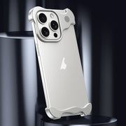 For iPhone 13 Aromatherapy Alloy Frameless Phone Case(Silver)