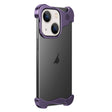For iPhone 14 Plus Aromatherapy Alloy Frameless Phone Case(Purple) - iPhone 14 Plus Cases by PMC TechLife | Online Shopping South Africa | PMC TechLife | Buy Now Pay Later Mobicred