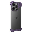 For iPhone 14 Pro Aromatherapy Alloy Frameless Phone Case(Purple) - iPhone 14 Pro Cases by PMC TechLife | Online Shopping South Africa | PMC TechLife | Buy Now Pay Later Mobicred