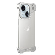 For iPhone 15 Aromatherapy Alloy Frameless Phone Case(Silver) - iPhone 15 Cases by PMC TechLife | Online Shopping South Africa | PMC TechLife | Buy Now Pay Later Mobicred