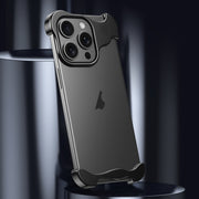 For iPhone 15 Pro Aromatherapy Alloy Frameless Phone Case(Black)