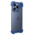 For iPhone 15 Pro Max Aromatherapy Alloy Frameless Phone Case(Blue) - iPhone 15 Pro Max Cases by PMC TechLife | Online Shopping South Africa | PMC TechLife | Buy Now Pay Later Mobicred