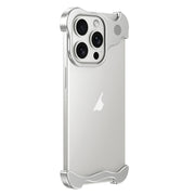 For iPhone 16 Pro Aromatherapy Alloy Frameless Phone Case(Silver)