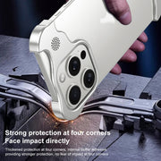 For iPhone 12 Pro Aromatherapy Alloy Frameless Phone Case(Blue)