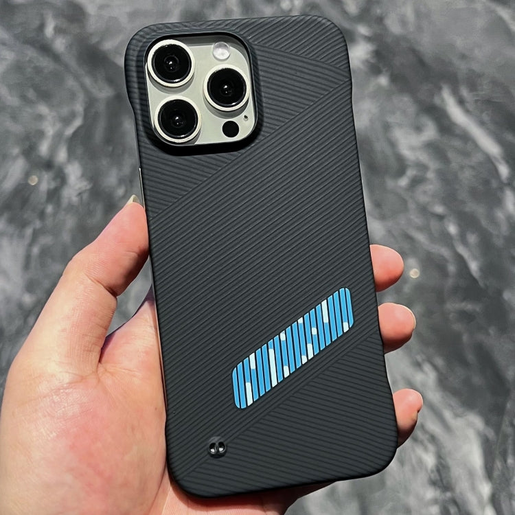 For iPhone 15 Pro Max Carbon Fiber Frameless Cooling Phone Case(Blue) - free shipping - PMC Jewellery - Order now!
