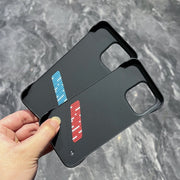 For iPhone 13 Carbon Fiber Frameless Cooling Phone Case(Red)
