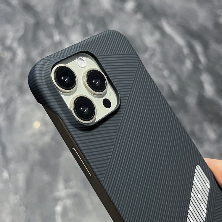 For iPhone 15 Carbon Fiber Frameless Cooling Phone Case(Blue)