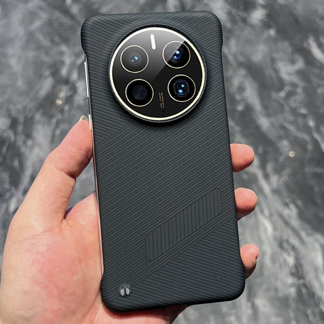 For Huawei Mate 50 Pro Carbon Fiber Frameless Cooling Phone Case(Black)