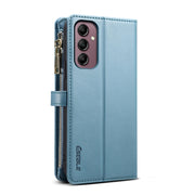 For Samsung Galaxy S24 FE 5G ESEBLE Star Series Lanyard Zipper Wallet RFID Leather Case(Blue)