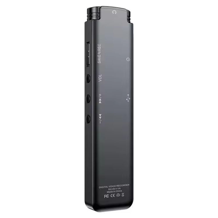 H22 Smart Color Screen Noise Reduction Voice Recorder, Capacity:8GB(Black)