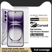 For OPPO Reno12 Pro Global imak 3D Curved Full Screen Tempered Glass Film