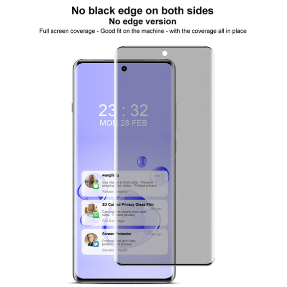 For vivo X100s Pro / X100 Ultra imak 3D Curved Privacy Full Screen Tempered Glass Film