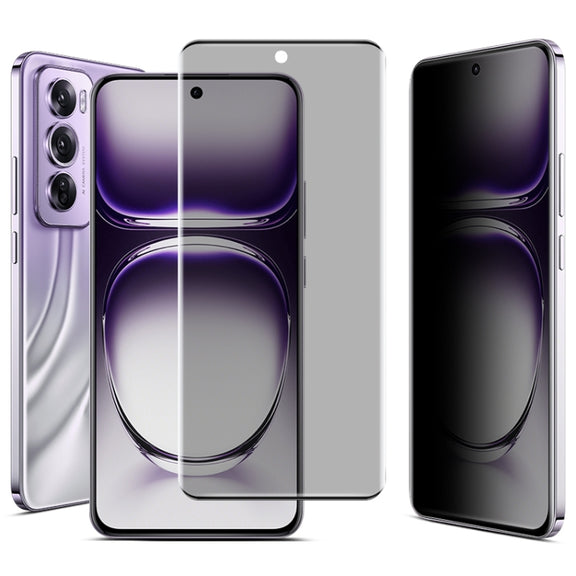 For OPPO Reno12 Pro Global imak No Edge Version 3D Curved Privacy Full Screen Tempered Glass Film